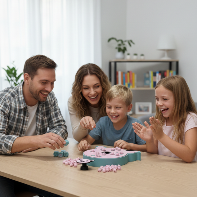 Jogo Porco no buraco ( Pig Hole) jogo de tabuleiro 3d