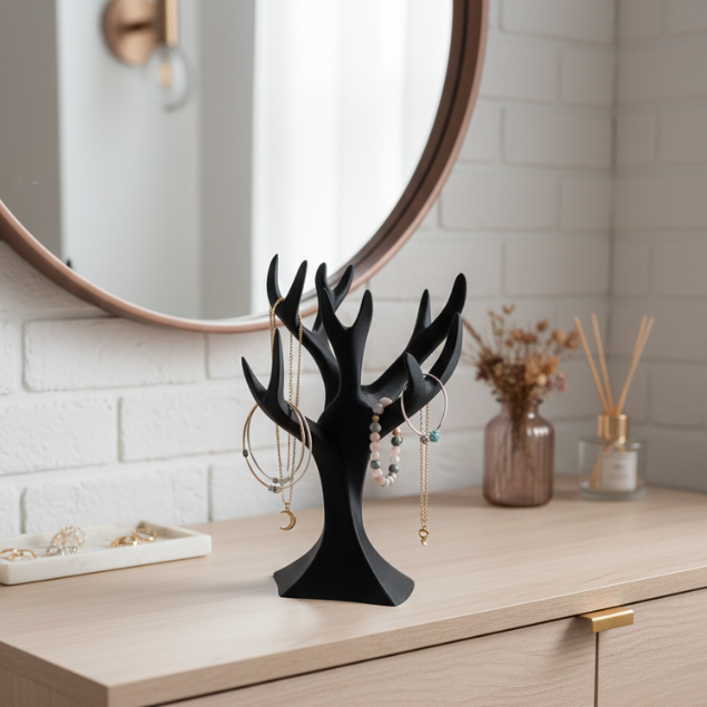 Organizador de Bijuterias e Joias em Formato de Árvore