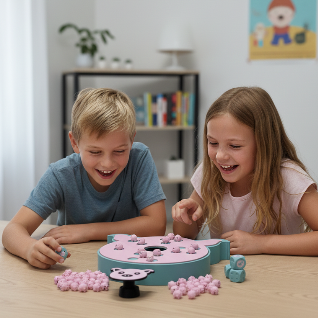 Jogo Porco no buraco ( Pig Hole) jogo de tabuleiro 3d