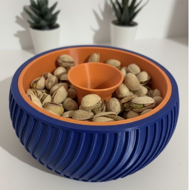 Porta-Pistache Duplo Design 3D