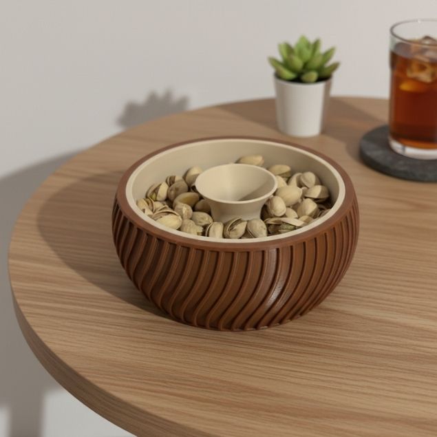 Porta-Pistache Duplo Design 3D