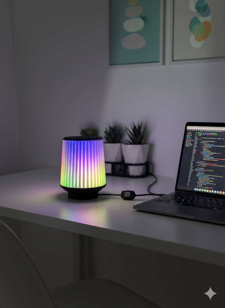 Luminaria Filtro de AR- Com LED RGB