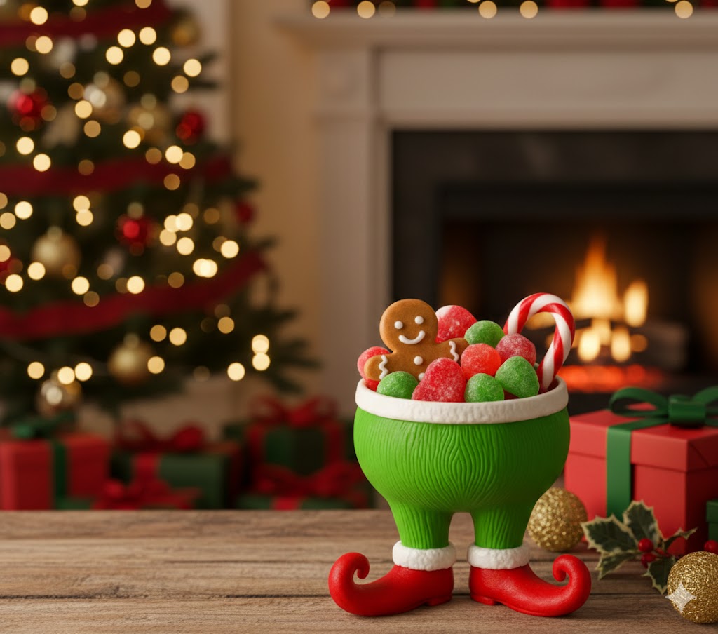 Tigelas decorativas de Natal